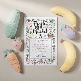 Convite She is off the Market Farmers Market Bridal Shower