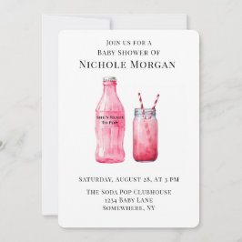 Convite She’s Ready To Pop Girl Baby Shower