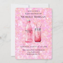 Convite She’s Ready To Pop Girl Baby Shower