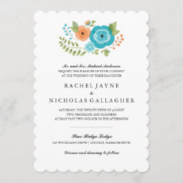 Convite Sheer Summer Flowers | Casamento