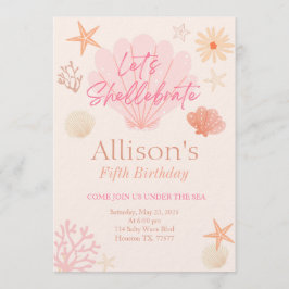 Convite Shell Birthday Invitation 