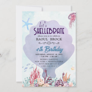 Convite Shellebrate Birthday