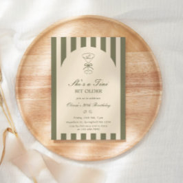 Convite She's A Tini Bit Older Coffee Martini Birthday