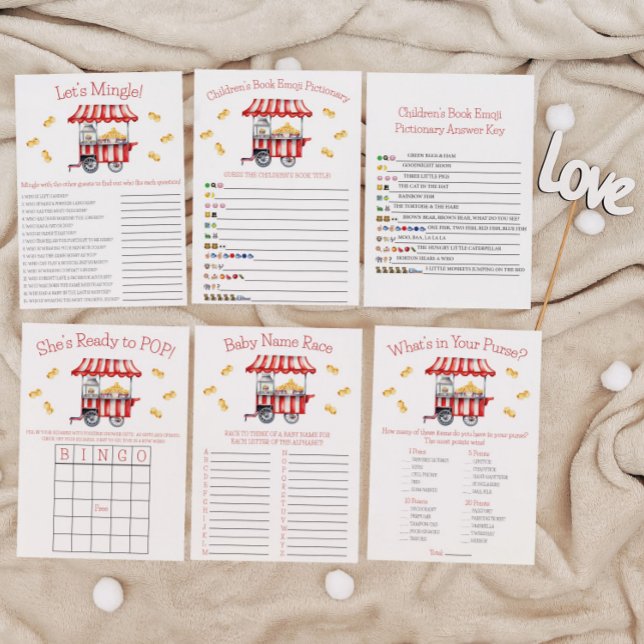 Convite She's Ready to POP!  Baby Shower Game  (Criador carregado)