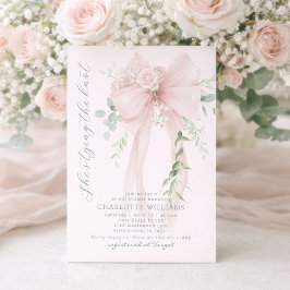 Convite She's tying the know Whimsical Bow bridal shower