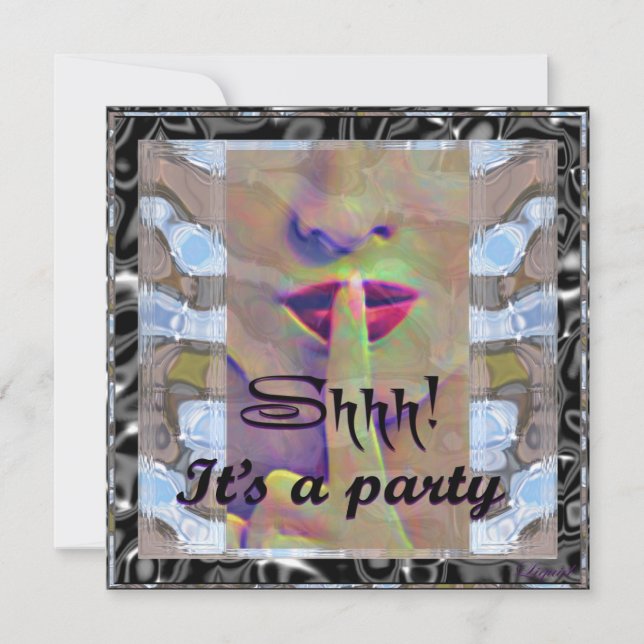 Convite Shh! É um partido convida (Frente)