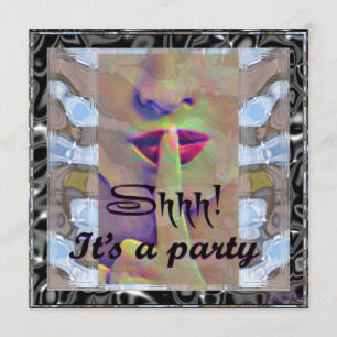 Convite Shh! É um partido convida