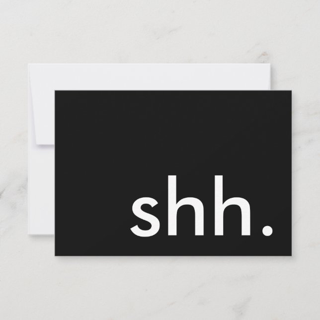 Convite shh. é um partido de surpresa! (Frente)