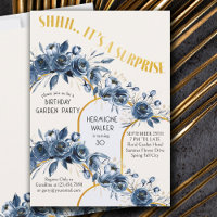 Shhh é um Surpresa Dourada Arch Blue Rosa hoje