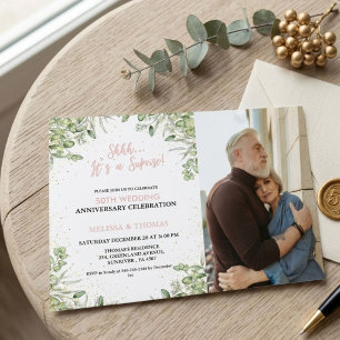Convite Shhh É uma surpresa de 50º Aniversário de Casament