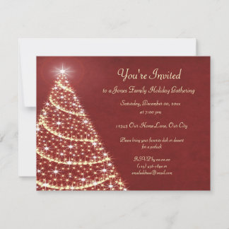 Convite Shimmer da Árvore de Natal