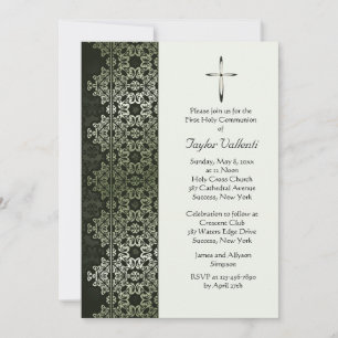 Convite Shimmerling Border Invitation