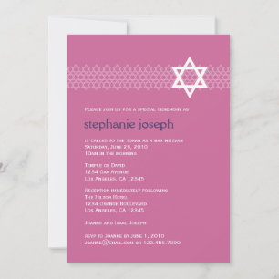 Convite Shining Star Bat Mitzvah