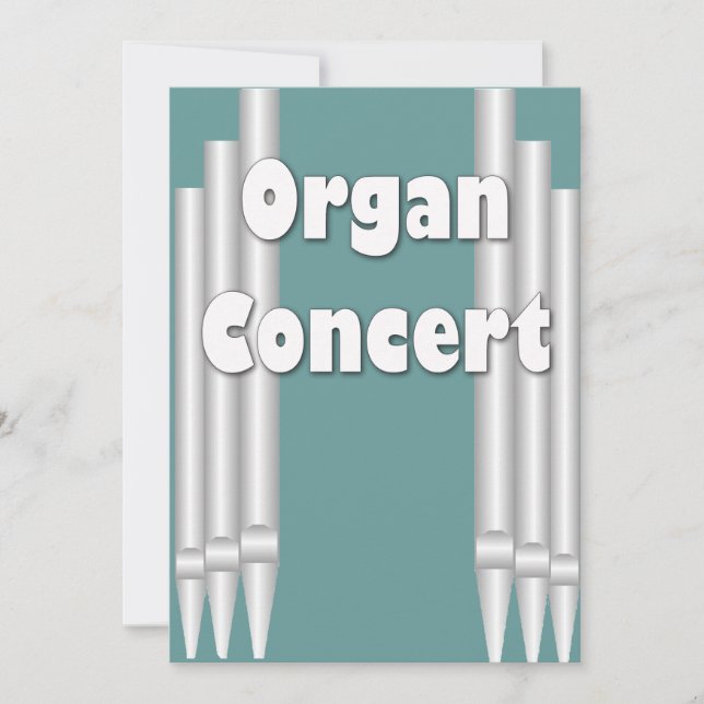 Convite Show de concertos de organ (Frente)