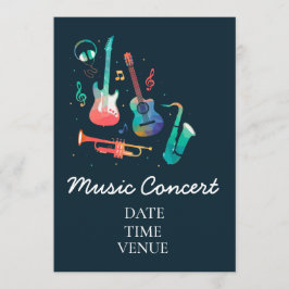 Convite Show de música para crianças ou estudantes