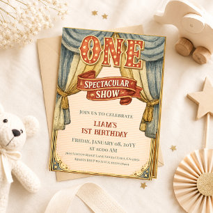 Convite Show Espetacular do Circo Vintage One - Primeiro A