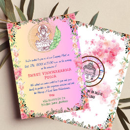 Convite Shree Vishwakarma Pooja Floral remains the same as
