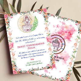 Convite Shree Vishwakarma Pooja Floral remains the same as