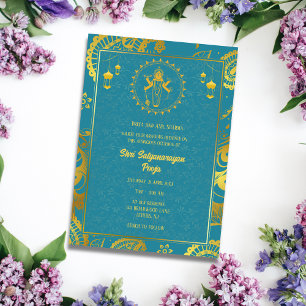 Convite Shri Satyanarayan Pooja Hindu