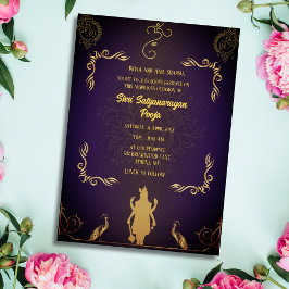 Convite Shri Satyanarayan Pooja Hindu