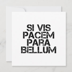 Convite Si Vis Pacem Para Bellum