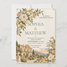 Siciliano Barroco | Casamento Creme e Dourado Anti