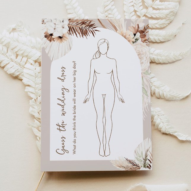 Convite SIERRA Boho Adivinha O Jogo Do Chá de panela De Ve (Criador carregado)