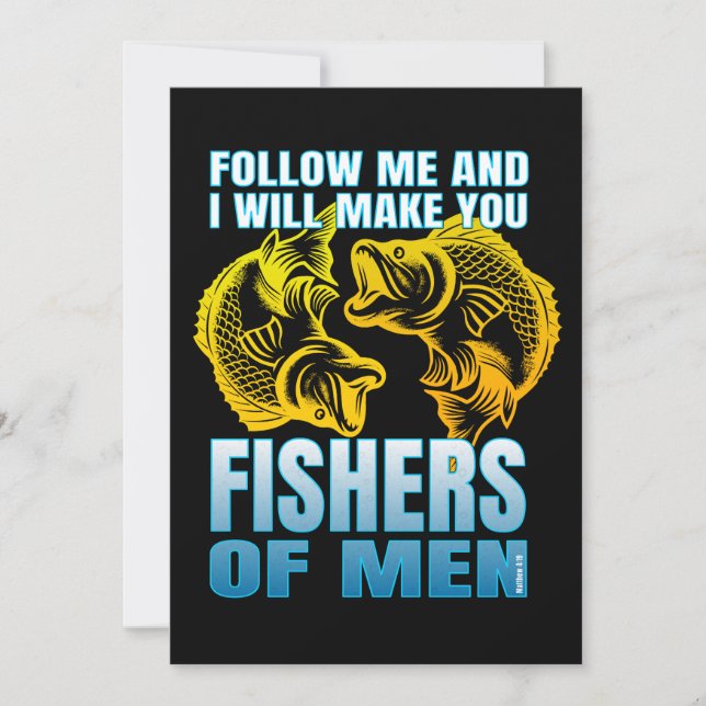 Convite siga-me e eu farei de vocês pescadores de homens (Frente)