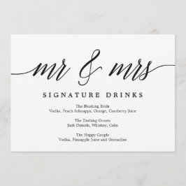 Convite Signature Drinks - Script Moderno