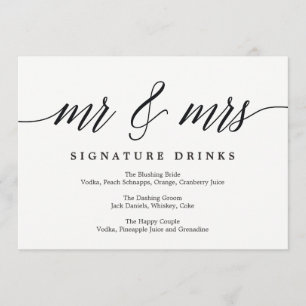 Convite Signature Drinks - Script Moderno
