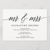 Signature Drinks - Script Moderno