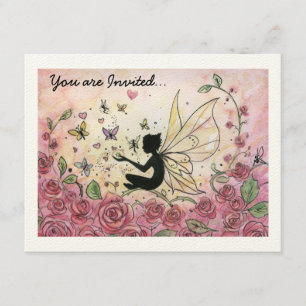 Convite Silhueta and Roses