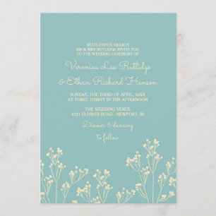 Convite Silhueta Breath do Bebê - Casamento bonito