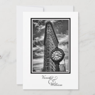 Convite Silhueta da Cidade de Nova York Edifício Flatiron 