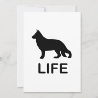 silhueta da vida do pastor alemão