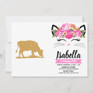 Convite silhueta de vintage Fazenda