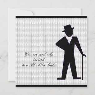 Convite Silhueta do homem da dança inteiramente