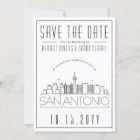 Silhueta Estilizada de San Antonio para Casamento 
