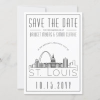 Silhueta Estilizada do Céu de St. Louis Salve a Da