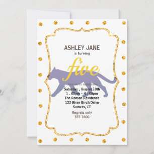 Convite Silhueta púrpura do pântano - Escolher cor de fu