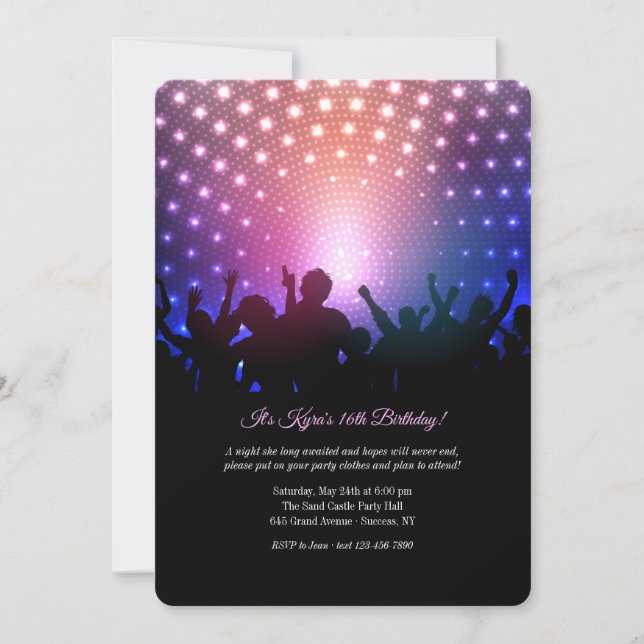 Convite Silhuetas de Amigos Aplaudindo (Frente)