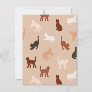 Convite Silhute de gato
