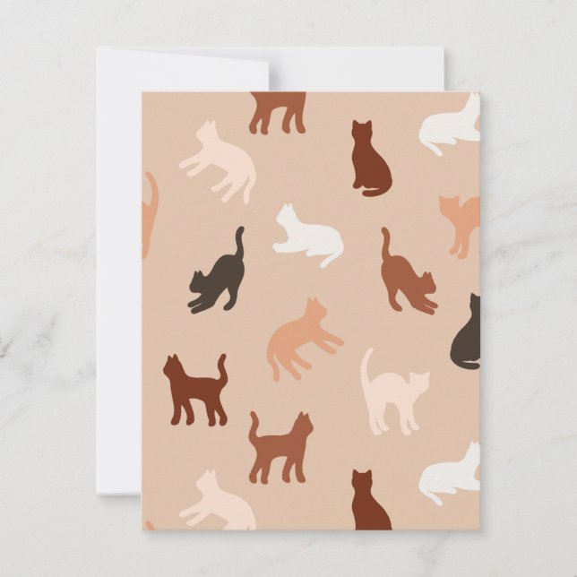 Convite Silhute de gato (Frente)