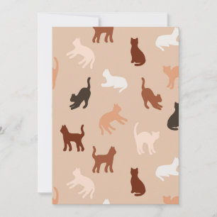 Convite Silhute de gato