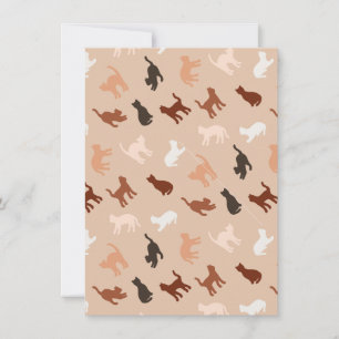 Convite Silhute de gato