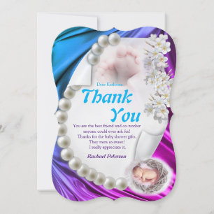Convite Silky Ivory Pearl Baby Do Que Você