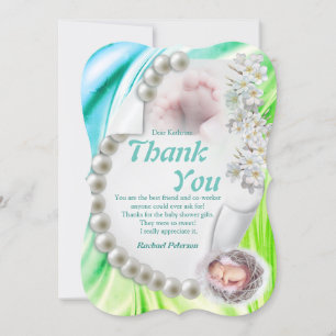 Convite Silky Ivory Pearl Baby Do Que Você