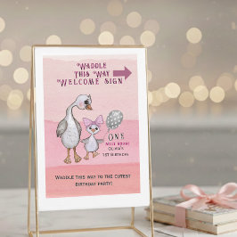 Convite Silly Goose| Waddle This Way Welcome Sign