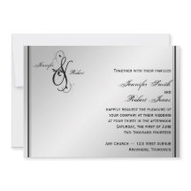 Convite Silver Elegance Weding