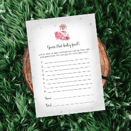 Convite Silver Flamingo Ballerina Adivinha O Jogo Da Comid